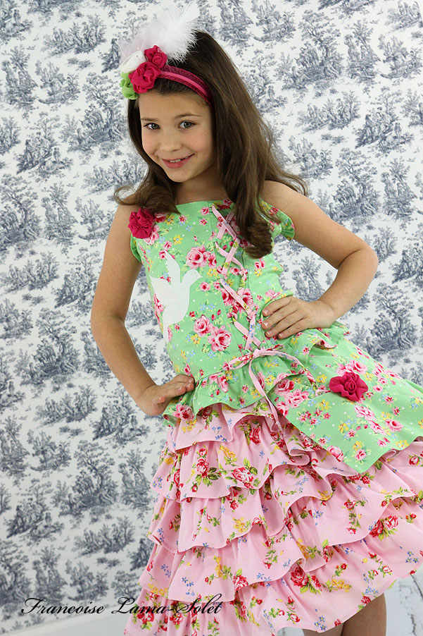 Casual Wear Outfit, Pageant Outfit, Toddler Casual Wear, Floral, Top Short  Set, Corset Back, Sleeve, Pink, Spring, Easter, Summer, Girl, Bow -   Canada